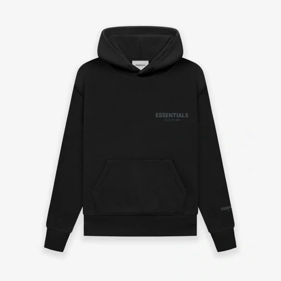 Fear of God Essentials Kids Black Pullover Hoodie - Picture 1 of 3